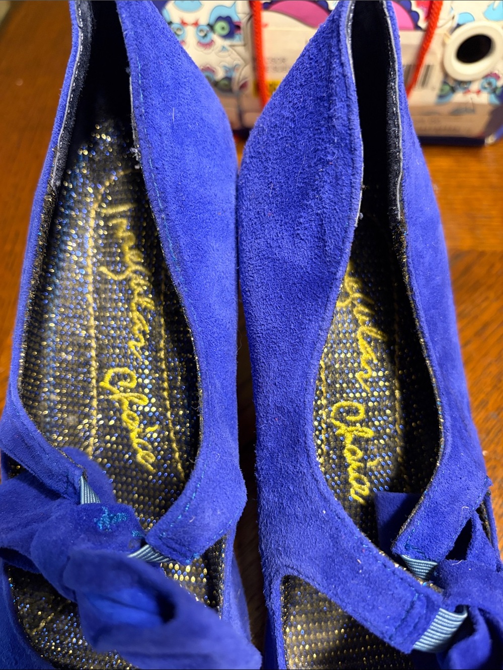 Irregular Choice Windsor-blue suede size 40.5/9.5 - Picture 8 of 8